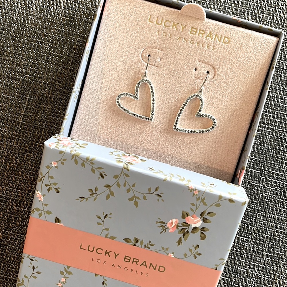Lucky Brand Heart Earrings